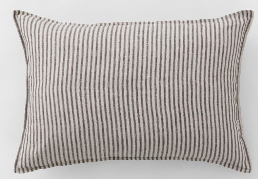 Abbotson Linen Ticking Stripe Breakfast Cushion